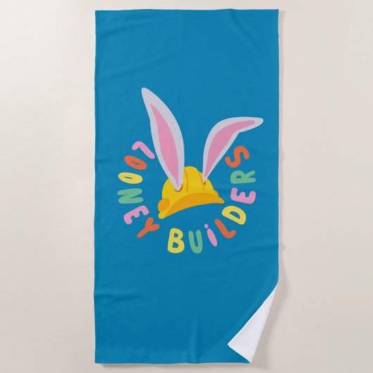 BUGS BUNNY BUILDERS™| Logo voor harde Petten Strandlaken (Voorkant)
