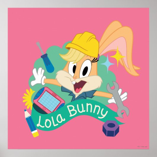 BUGS BUNNY BUILDERS™| Lola Bunny Character Graphic Poster (Voorkant)