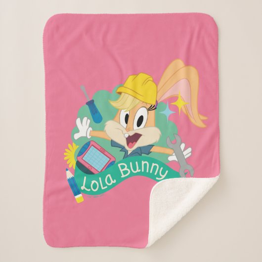 BUGS BUNNY BUILDERS™| Lola Bunny Character Graphic Sherpa Deken (Voorkant)