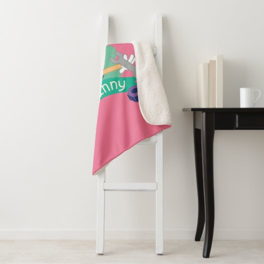 BUGS BUNNY BUILDERS™| Lola Bunny Character Graphic Sherpa Deken (In situ)