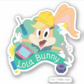 BUGS BUNNY BUILDERS™| Lola Bunny Character Graphic Sticker (Voorkant)
