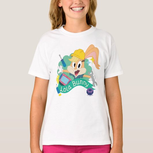 BUGS BUNNY BUILDERS™| Lola Bunny Character Graphic T-shirt (Voorkant)