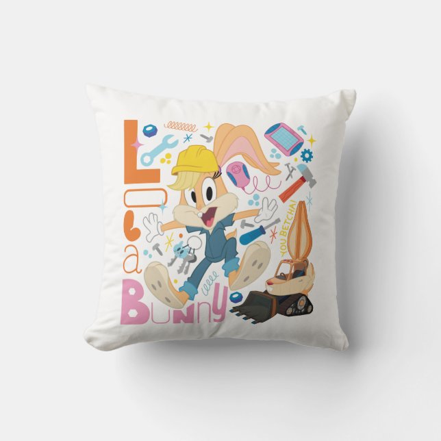 BUGS BUNNY BUILDERS™| Lola Bunny Werk Gereedschap Kussen (Voorkant)