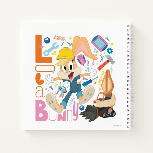 BUGS BUNNY BUILDERS™| Lola Bunny Werk Gereedschap Notitieboek (Achterkant)