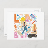 BUGS BUNNY BUILDERS™| Lola Bunny Work Tools Briefkaart (Voorkant / Achterkant)