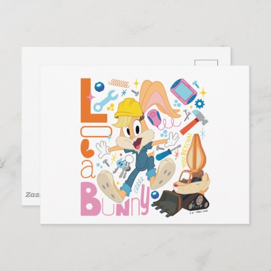 BUGS BUNNY BUILDERS™| Lola Bunny Work Tools Briefkaart (Voorkant / Achterkant)