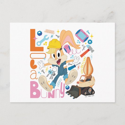 BUGS BUNNY BUILDERS™| Lola Bunny Work Tools Briefkaart (Voorkant)