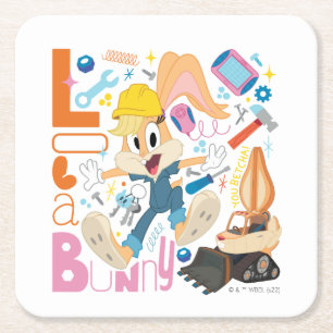 BUGS BUNNY BUILDERS™  Lola Bunny Work Tools Kartonnen Onderzetters