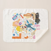 BUGS BUNNY BUILDERS™| Lola Bunny Work Tools Sherpa Deken (Voorkant (horizontaal))