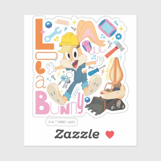 BUGS BUNNY BUILDERS™| Lola Bunny Work Tools Sticker (Vel)