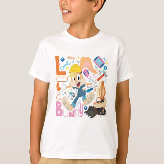 BUGS BUNNY BUILDERS™| Lola Bunny Work Tools T-shirt (Voorkant)