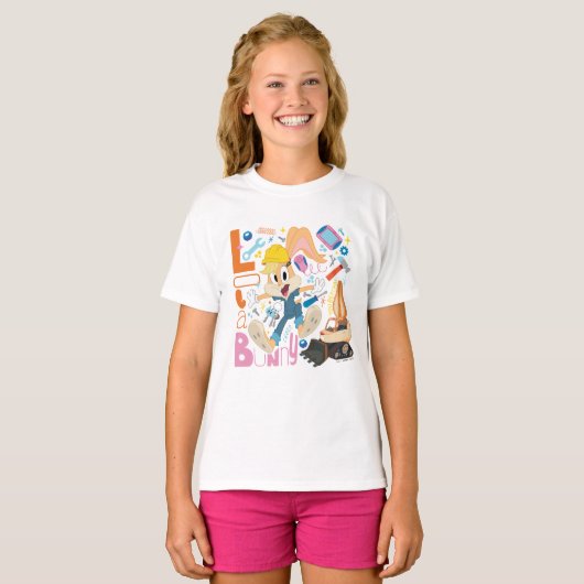 BUGS BUNNY BUILDERS™| Lola Bunny Work Tools T-shirt (Voorkant volledig)