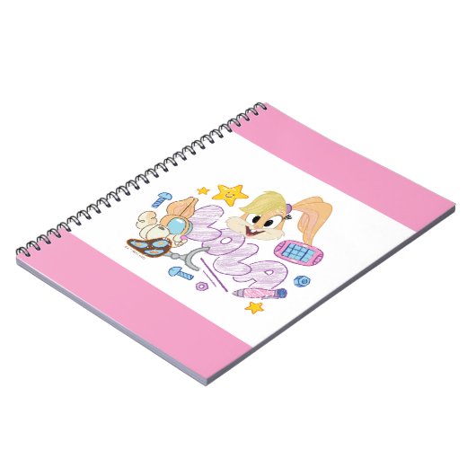 BUGS BUNNY BUILDERS™| Lola-schets kunst Notitieboek (Linkerzijde)