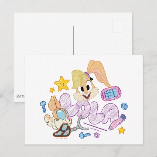 BUGS BUNNY BUILDERS™| Lola Sketch Art Briefkaart (Voorkant / Achterkant)
