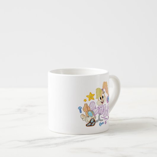 BUGS BUNNY BUILDERS™| Lola Sketch Art Espresso Kop (Voorkant rechts)