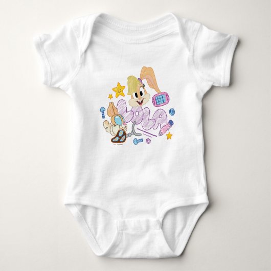 BUGS BUNNY BUILDERS™| Lola Sketch Art Romper (Voorkant)