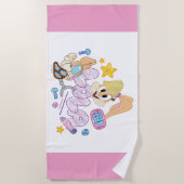 BUGS BUNNY BUILDERS™| Lola Sketch Art Strandlaken (Voorkant)