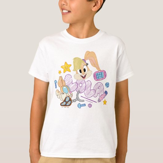BUGS BUNNY BUILDERS™| Lola Sketch Art T-shirt (Voorkant)