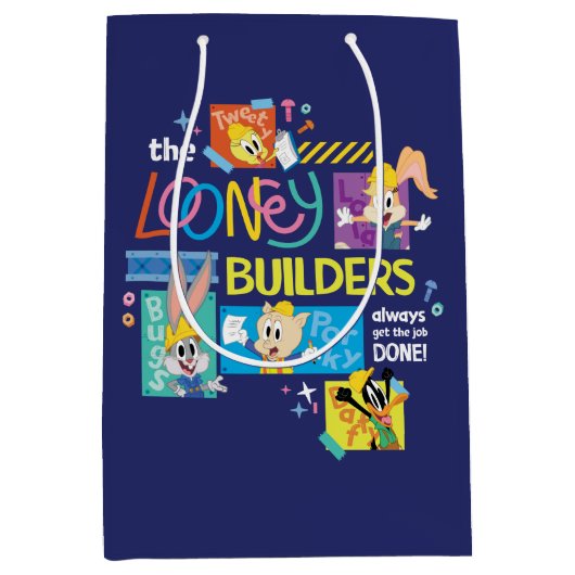 BUGS BUNNY BUILDERS™| Looney Builders Collage Medium Cadeauzakje (Voorkant)