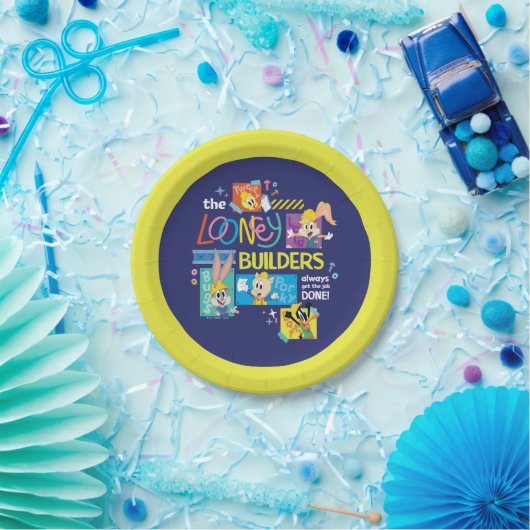 BUGS BUNNY BUILDERS™| Looney Builders Collage Papieren Bordje (Feest)