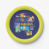 BUGS BUNNY BUILDERS™| Looney Builders Collage Papieren Bordje (Voorkant)