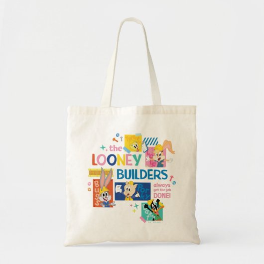 BUGS BUNNY BUILDERS™| Looney Builders Collage Tote Bag (Voorkant)