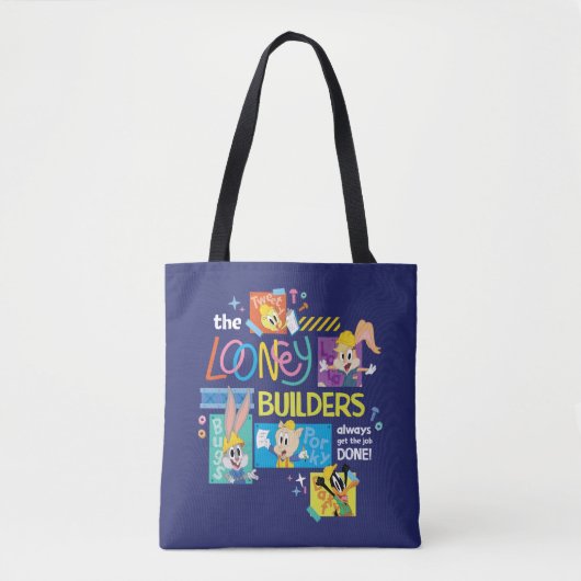 BUGS BUNNY BUILDERS™| Looney Builders Collage Tote Bag (Voorkant)