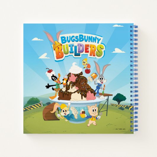 BUGS BUNNY BUILDERS™| Looney Builders Ijs Notitieboek (Achterkant)