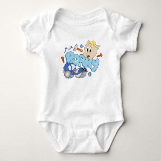 BUGS BUNNY BUILDERS™| Porky-schets Romper (Voorkant)