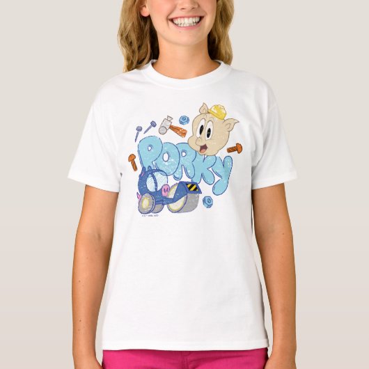 BUGS BUNNY BUILDERS™| Porky-schets T-shirt (Voorkant)