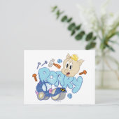 BUGS BUNNY BUILDERS™| Porky Sketch Art Briefkaart (Staand voorkant)