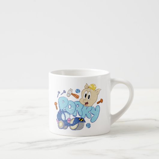 BUGS BUNNY BUILDERS™| Porky Sketch Art Espresso Kop (Rechts)