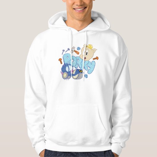 BUGS BUNNY BUILDERS™| Porky Sketch Art Hoodie (Voorkant)