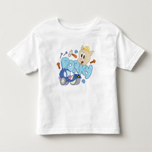 BUGS BUNNY BUILDERS™| Porky Sketch Art Kinder Shirts (Voorkant)