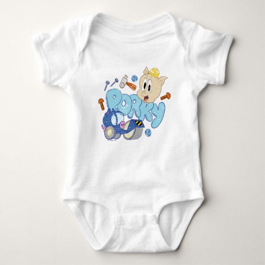 BUGS BUNNY BUILDERS™| Porky Sketch Art Romper (Voorkant)