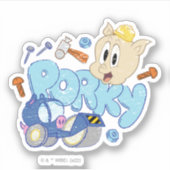 BUGS BUNNY BUILDERS™| Porky Sketch Art Sticker (Voorkant)