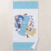 BUGS BUNNY BUILDERS™| Porky Sketch Art Strandlaken (Voorkant)