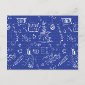 BUGS BUNNY BUILDERS™| Schets blauwdruk Patroon Briefkaart
