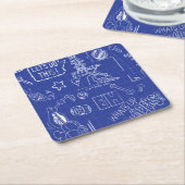 BUGS BUNNY BUILDERS™| Schets blauwdruk Patroon Kartonnen Onderzetters (Schuin)