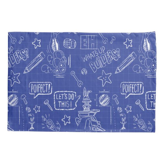 BUGS BUNNY BUILDERS™| Schets blauwdruk Patroon Kussensloop (Achterkant)