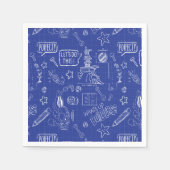 BUGS BUNNY BUILDERS™| Schets blauwdruk Patroon Servet (Voorkant)