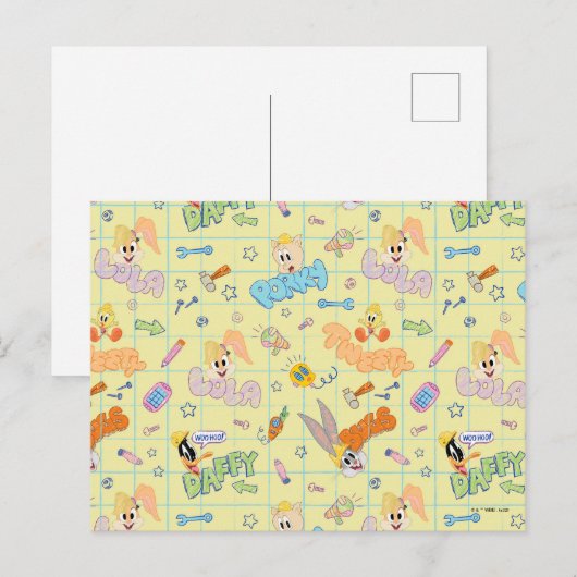 BUGS BUNNY BUILDERS™| tekenschetspatroon Briefkaart (Voorkant / Achterkant)