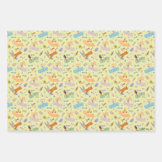 BUGS BUNNY BUILDERS™| tekenschetspatroon Inpakpapier Vel (Voorkant)