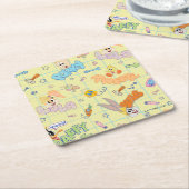 BUGS BUNNY BUILDERS™| tekenschetspatroon Kartonnen Onderzetters (Schuin)