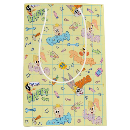 BUGS BUNNY BUILDERS™| tekenschetspatroon Medium Cadeauzakje (Voorkant)