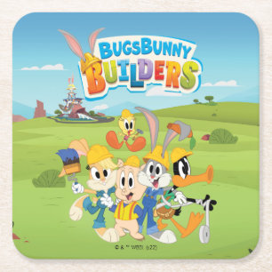 BUGS BUNNY BUILDERS™  The Looney Builders Group Kartonnen Onderzetters