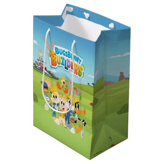 BUGS BUNNY BUILDERS™| The Looney Builders Group Medium Cadeauzakje (Voorkant Gekanteld)