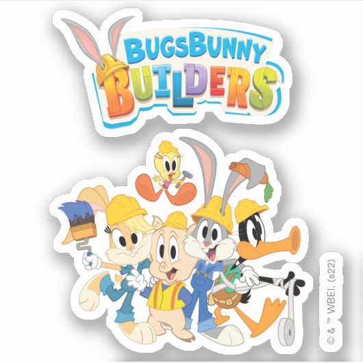 BUGS BUNNY BUILDERS™| The Looney Builders Group Sticker (Voorkant)