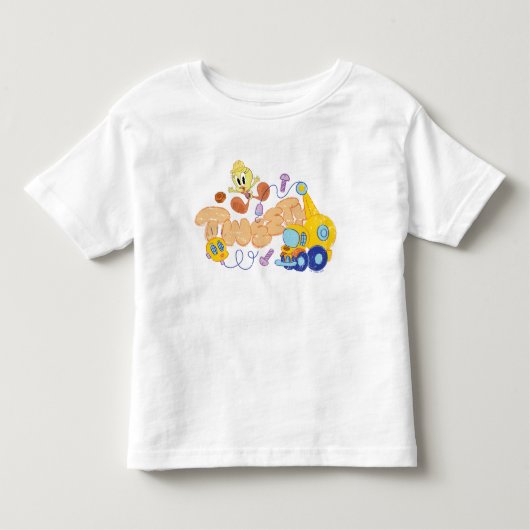 BUGS BUNNY BUILDERS™| TWEETY™ Schets Kunst Kinder Shirts (Voorkant)