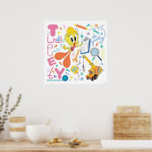 BUGS BUNNY BUILDERS™| TWEETY™ Werk Gereedschap Poster (Keuken)